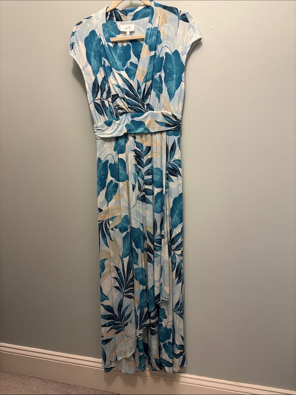 Soma Maxi Dress with cap sleeves S EUC